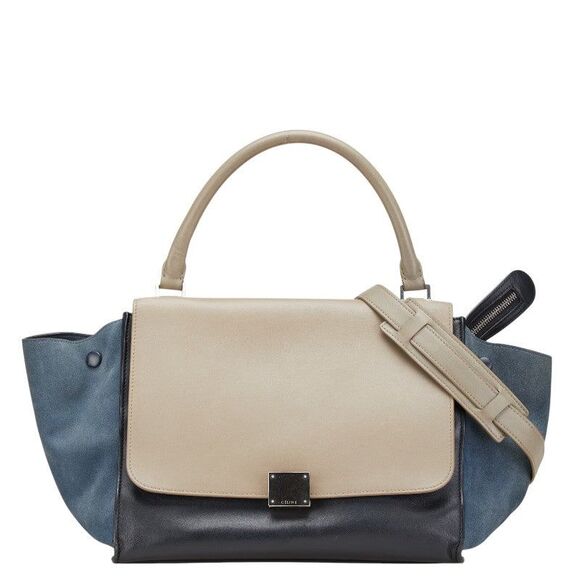 Celine Tricolor Leather Trapeze 2way Bag - Picture 1 of 6